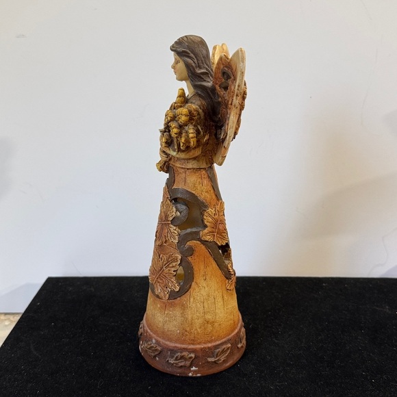 Vintage 2009 Rustic Brown wheat, harvest, Angel Figurine 10 1/2“ - Picture 4 of 7